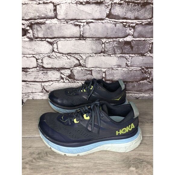 Hoka One One Stinson 6 Outer Space Blue Glass Running Shoes Women 9M US/41 1/3EU - Picture 6 of 16